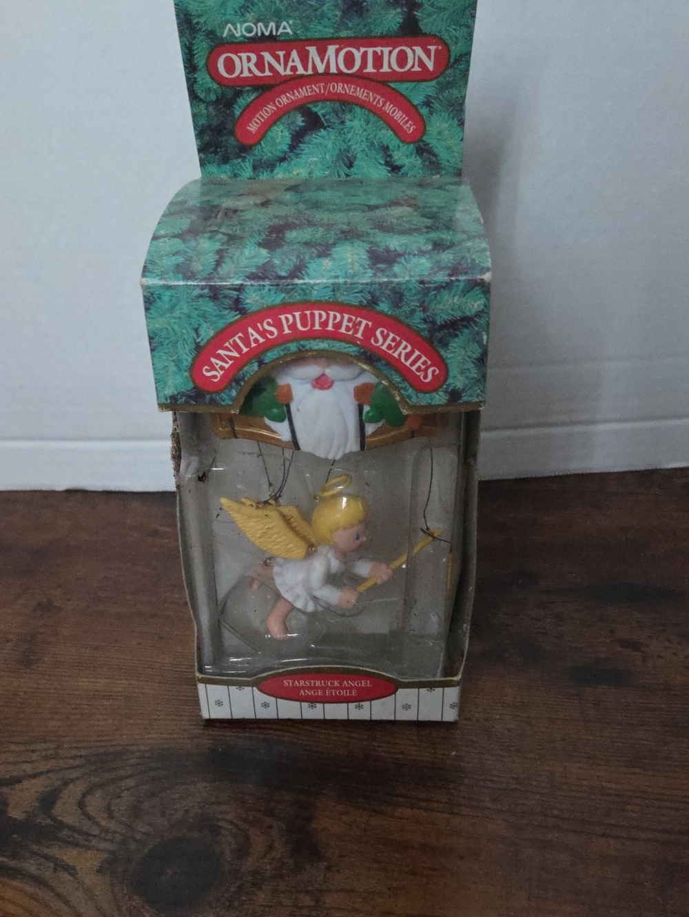 vintage Noma Ornamotion motion ornament from the Santa's Puppet Series